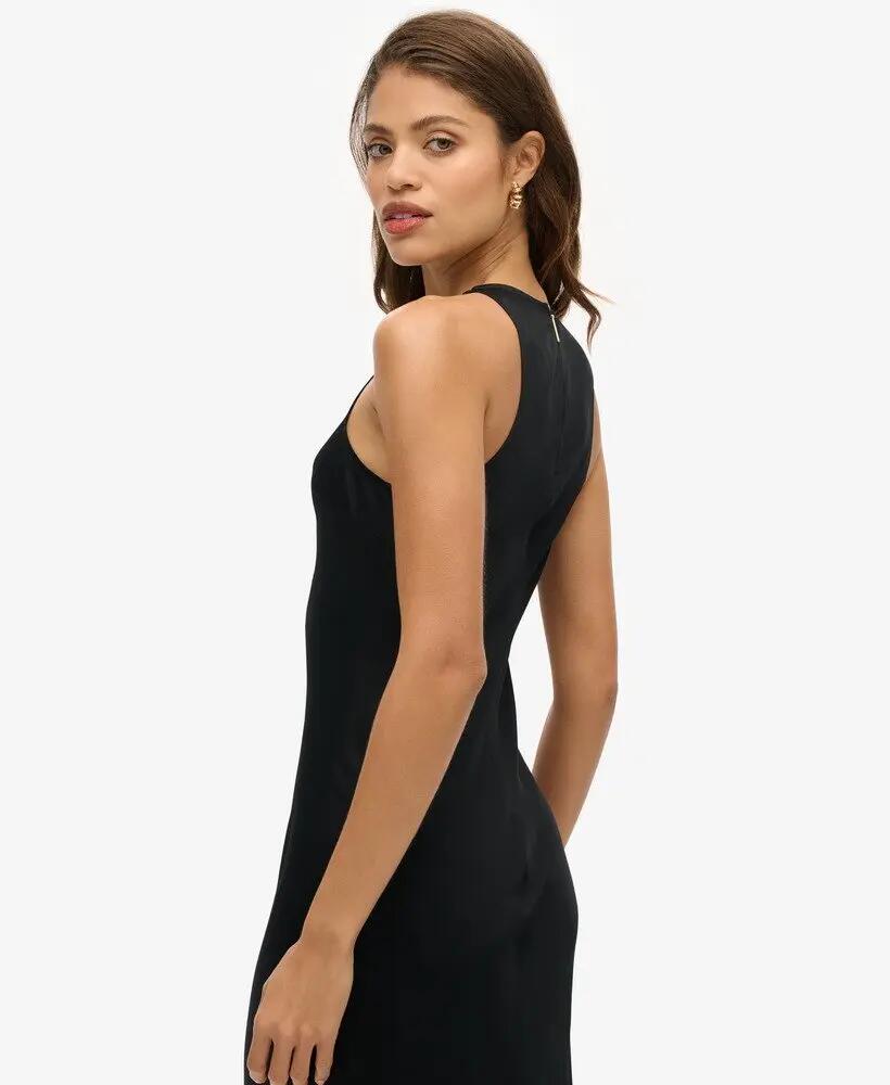 superdry Satin Racer Midi Dress preto 3/7
