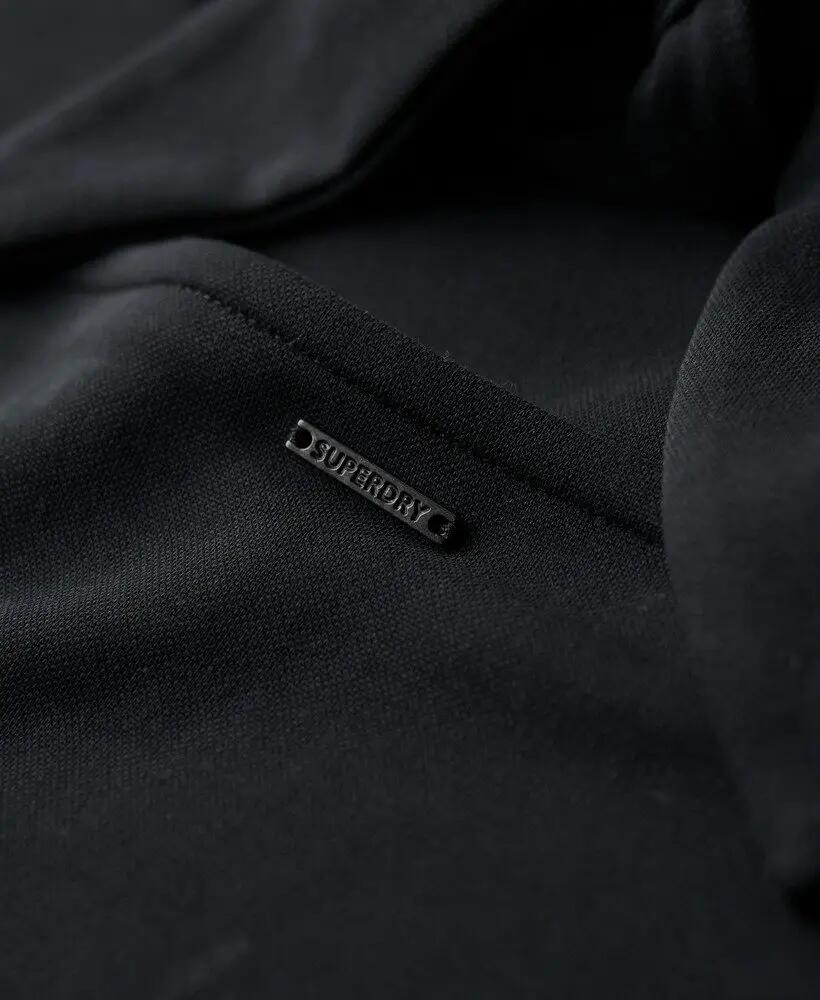 superdry Vestido Jersey Open Back preto com costas abertas 5/7