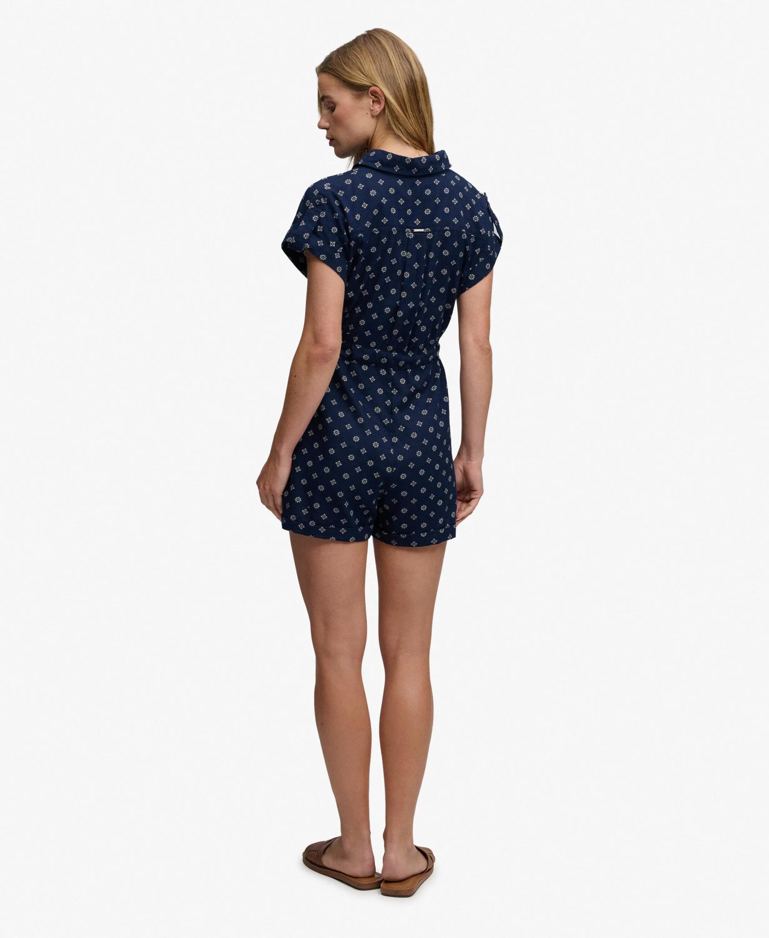 superdry Macacão utilitário com cinto - Eclipse Navy Geo 6/7