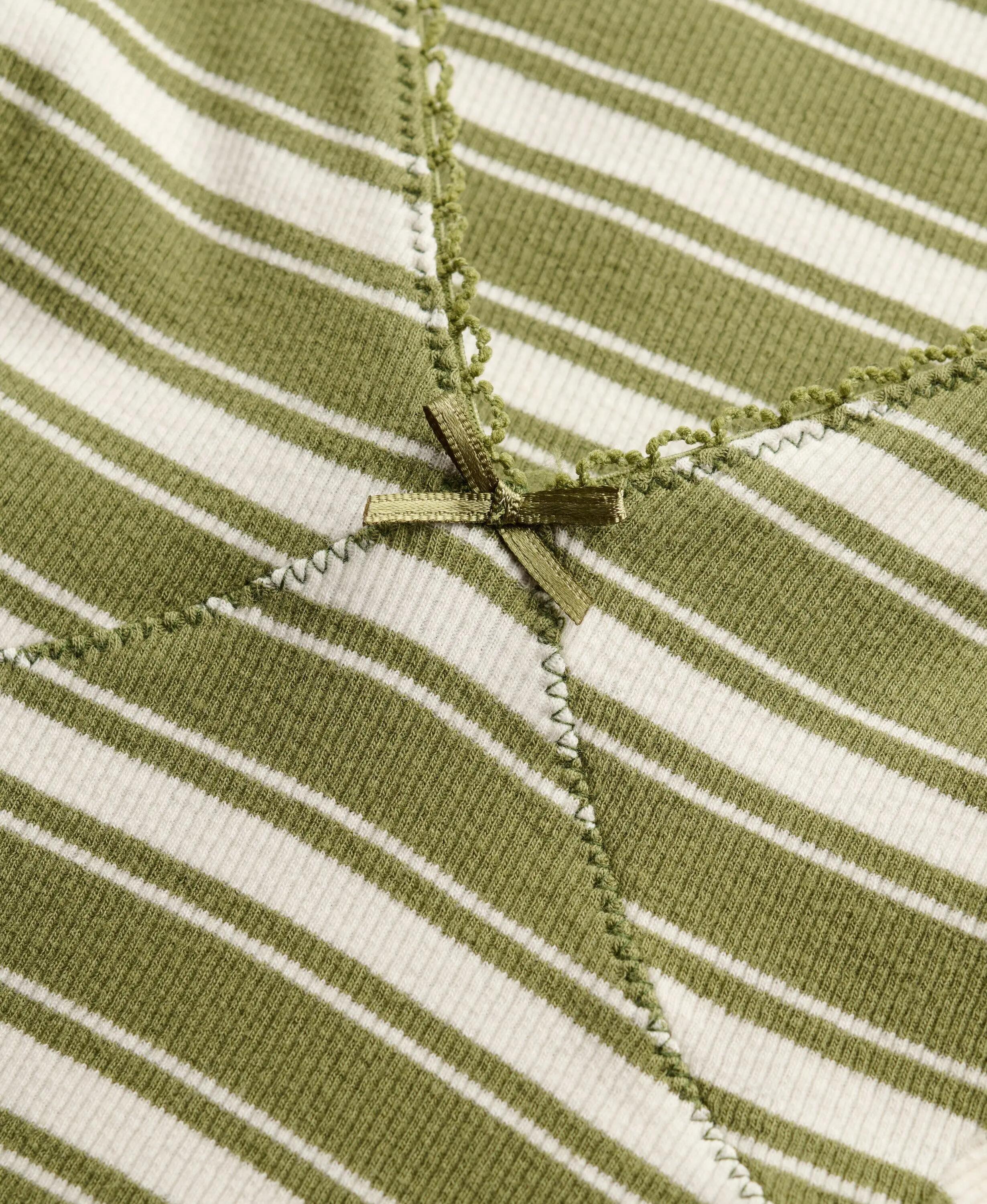 superdry Vestido mini em jersey canelado às riscas 7/7