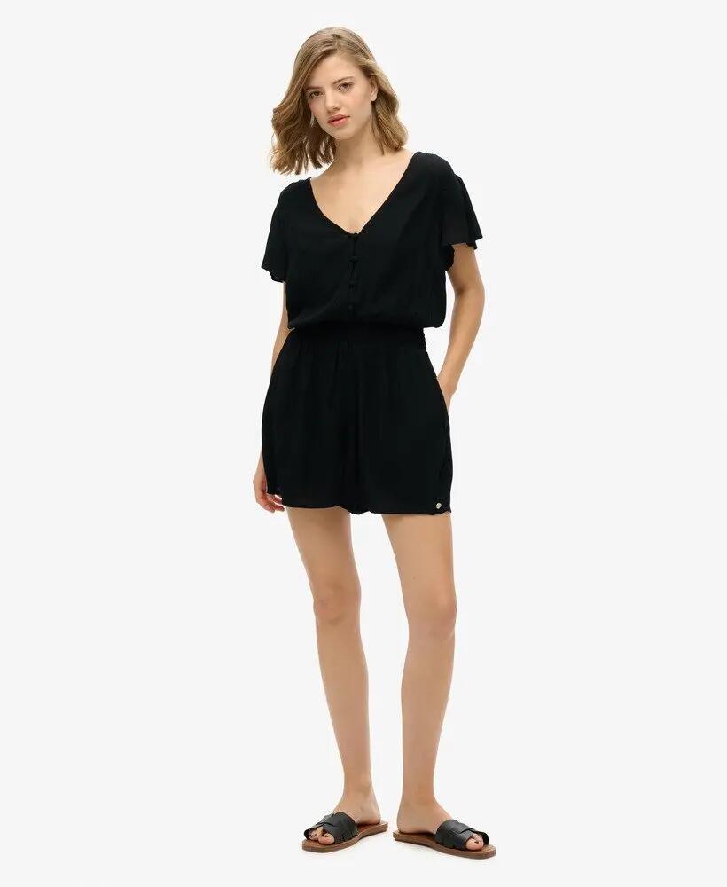 superdry Macaquinho estampado em 100% viscose, preto 2/7