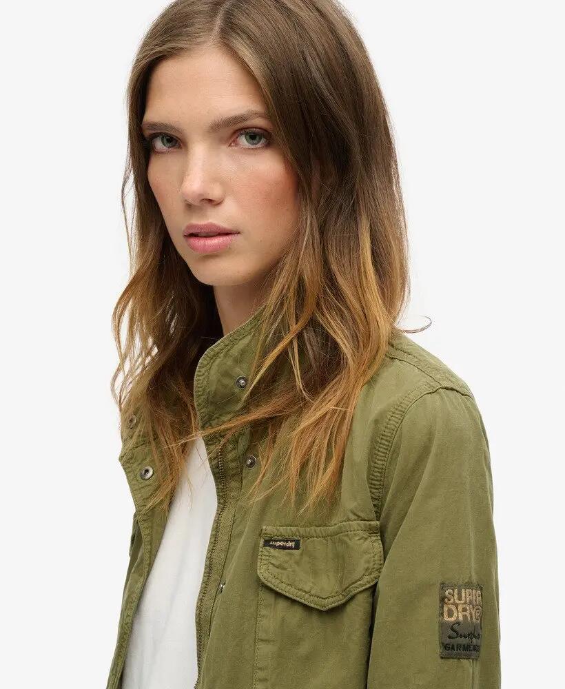 superdry Casaco St Tropez M65 militar adornado Dark Khaki 4/7