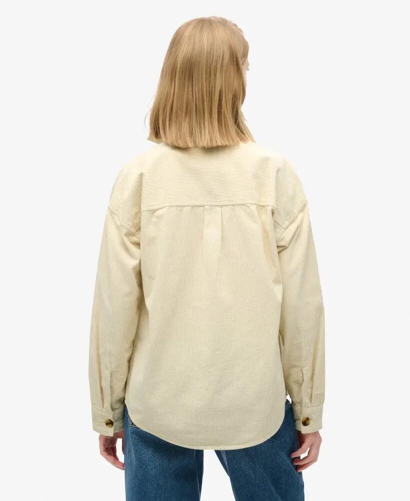 superdry Overshirt in velluto a coste Chunky Cord Birch 4/7