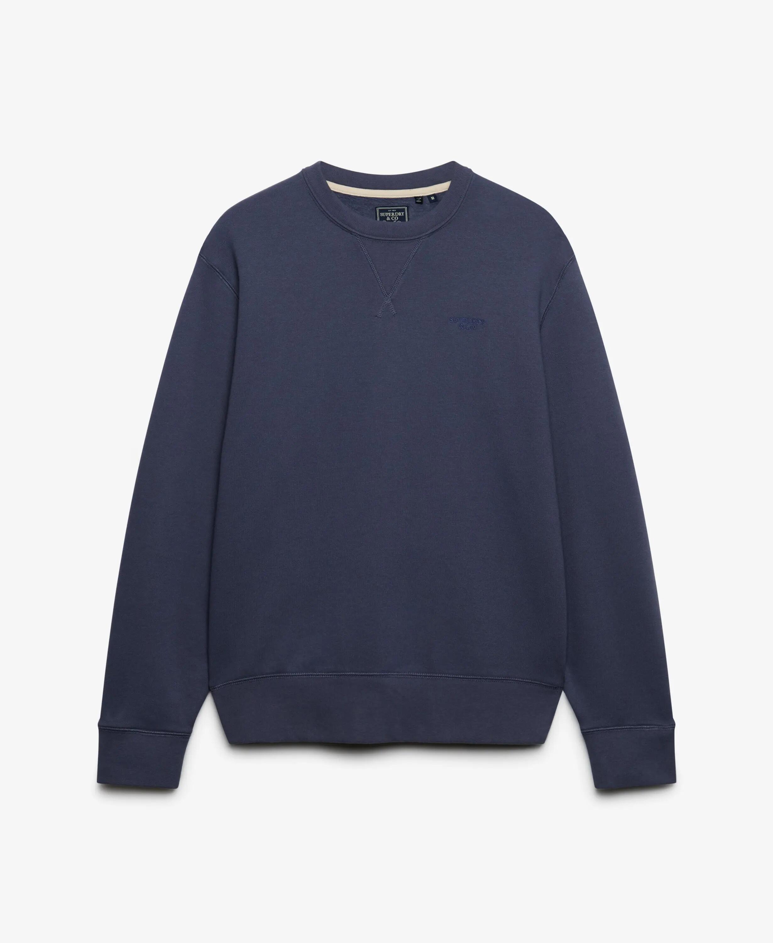 superdry Felpa Essential Stacked Logo Crew – vestibilità relaxed – SOFT NAVY 7/7