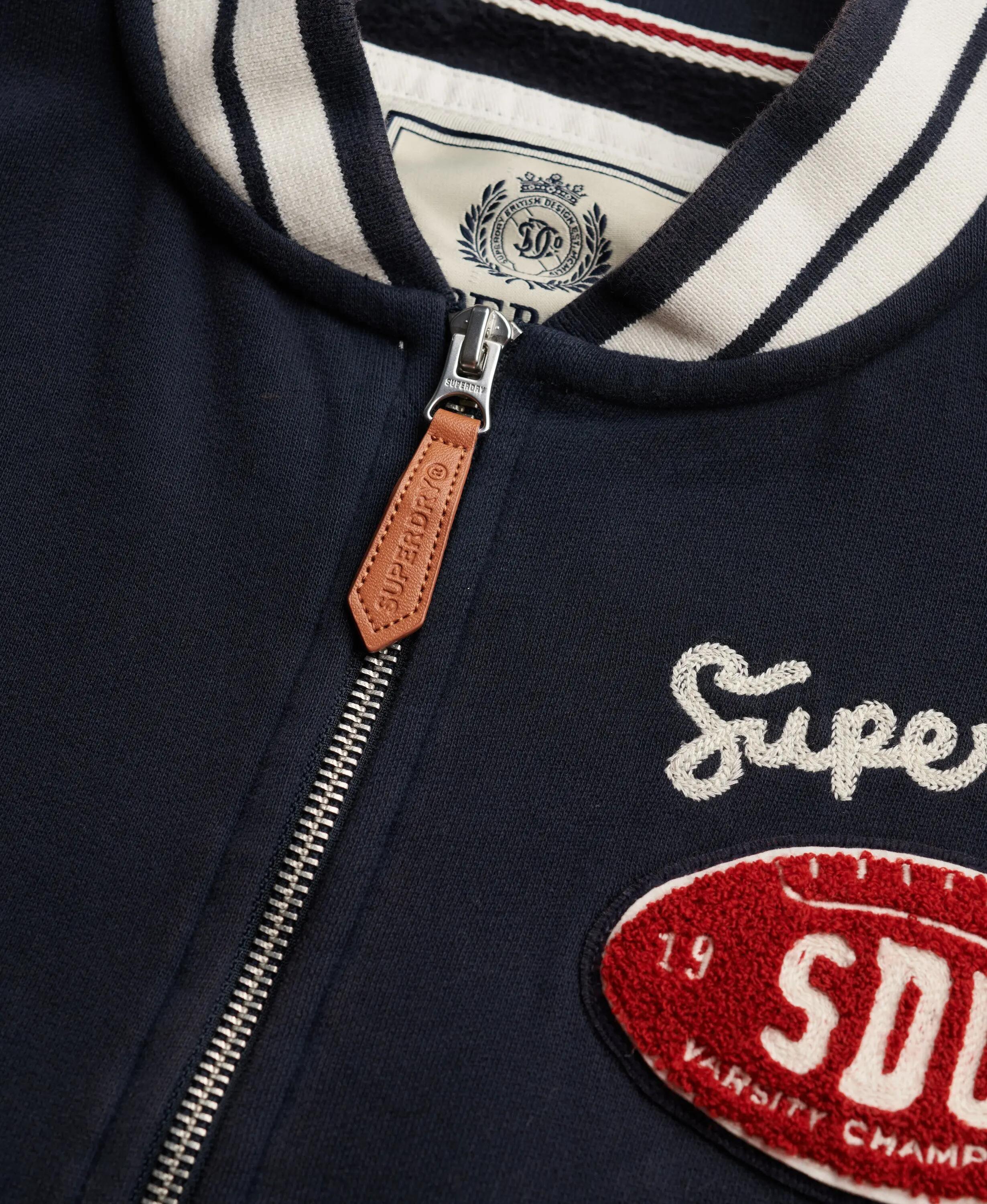 superdry Country Club Jersey Bomber Jacket – bomber in jersey, vestibilità boxy 6/7