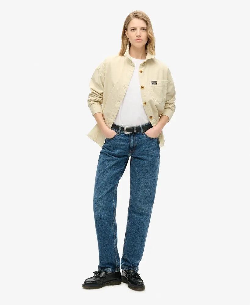 superdry Overshirt in velluto a coste Chunky Cord Birch 2/7