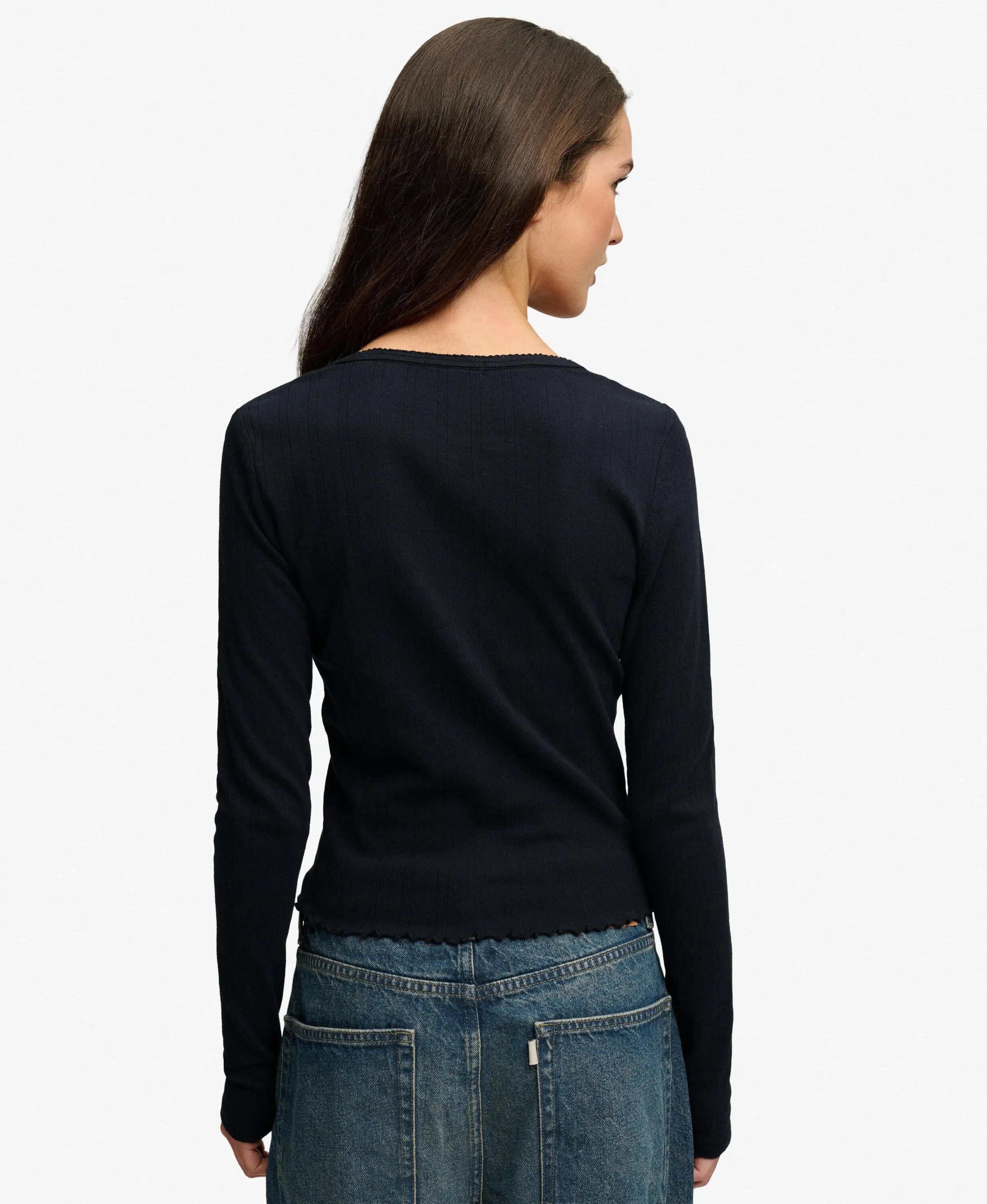 superdry Cardigan Athletic Essential Pointelle in cotone biologico – ECLIPSE 5/7