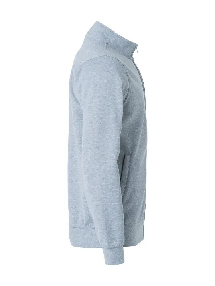 clique Basic Cardigan Junior en molleton gris chiné 4/4