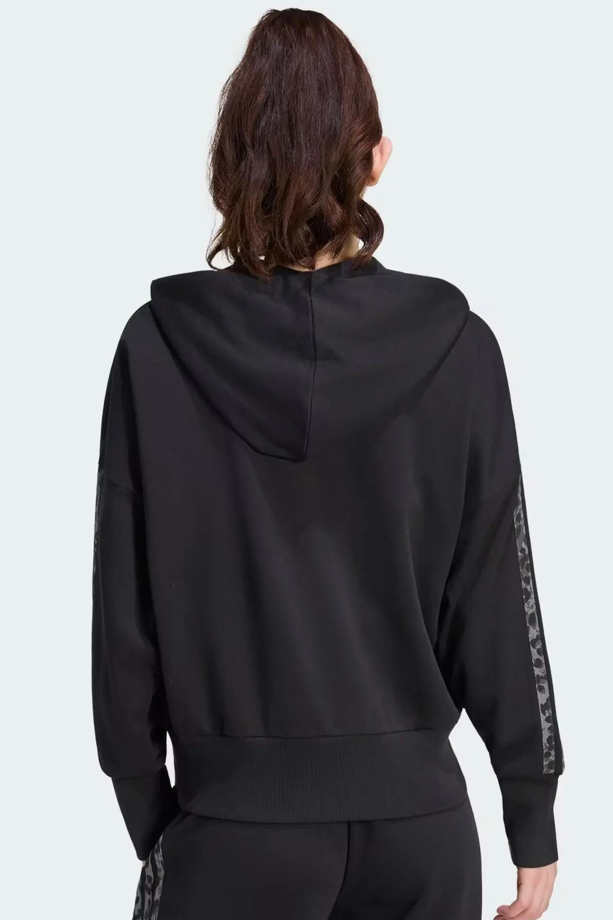 Damska bluza z kapturem zapinana na zamek adidas Essentials 3-Stripes 5/6