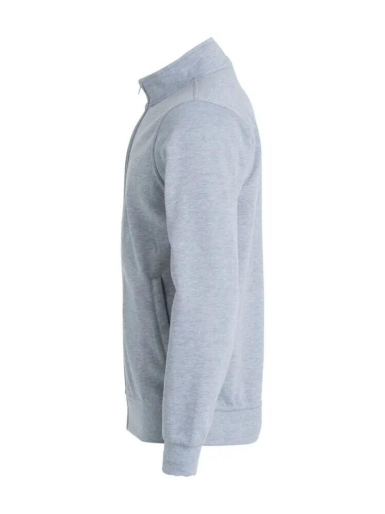 clique Basic Cardigan Junior en molleton gris chiné 3/4