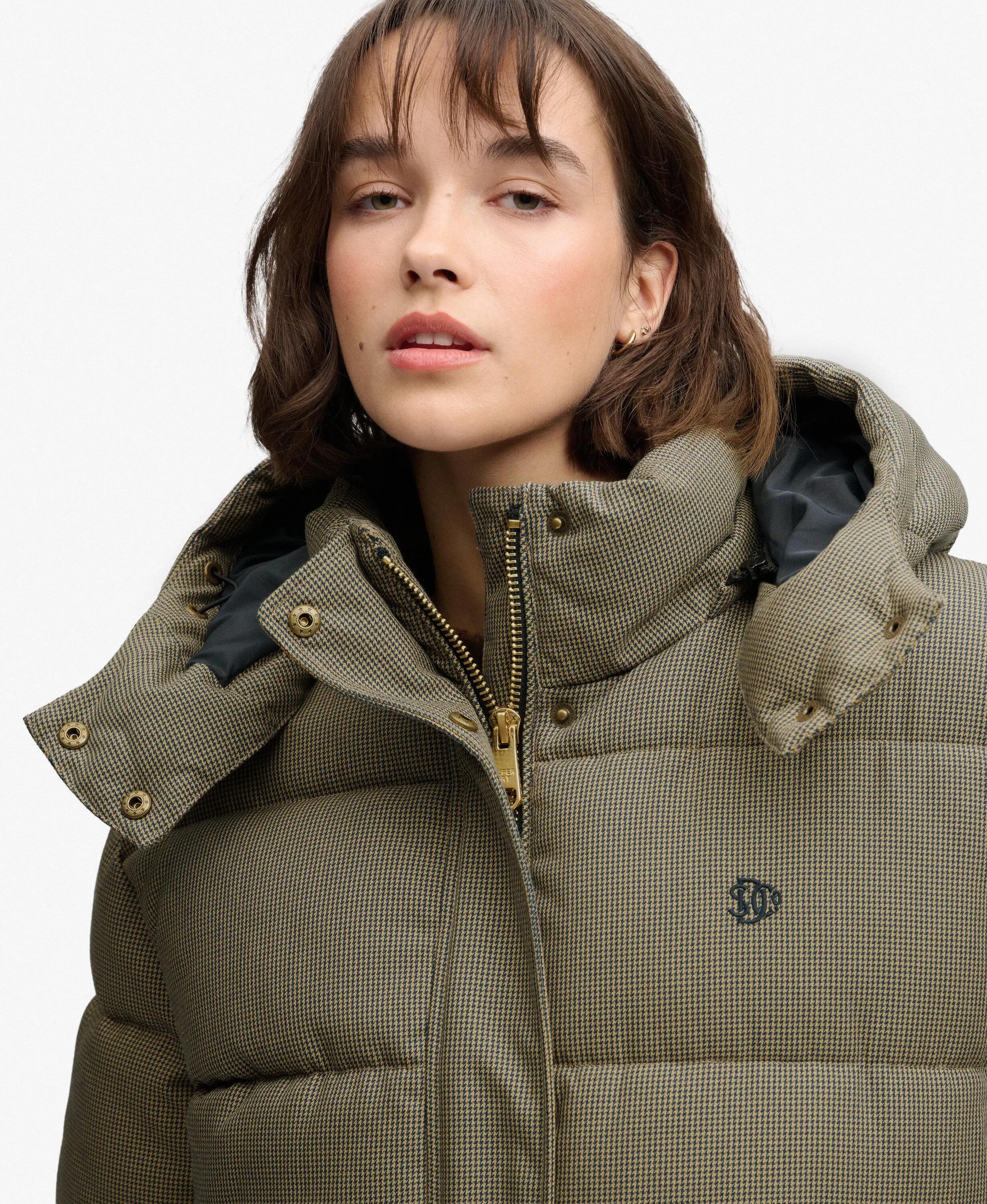 superdry Giacca imbottita Premium con cappuccio e motivo check 5/7