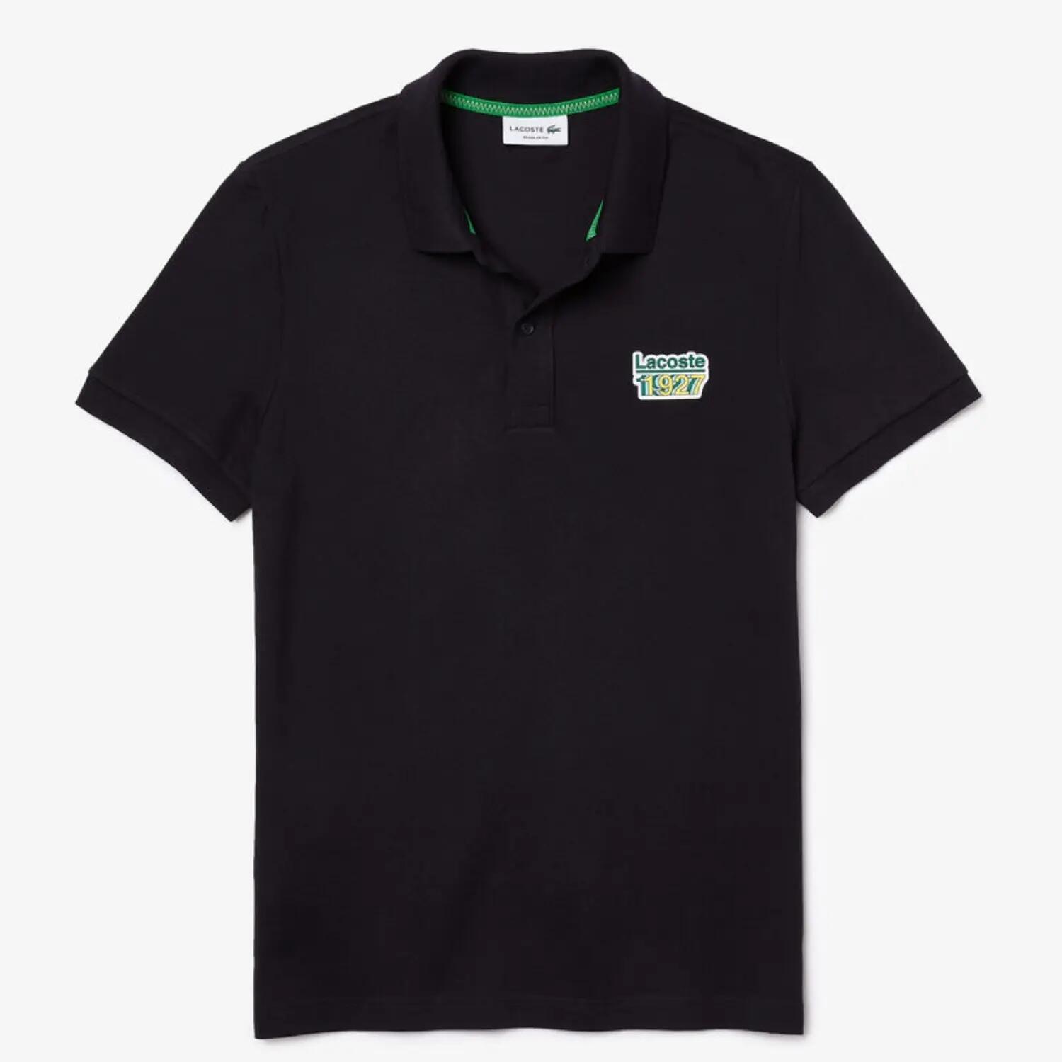 Polo Lacoste da Uomo in Cotone Regular Fit Blu Navy 4/5