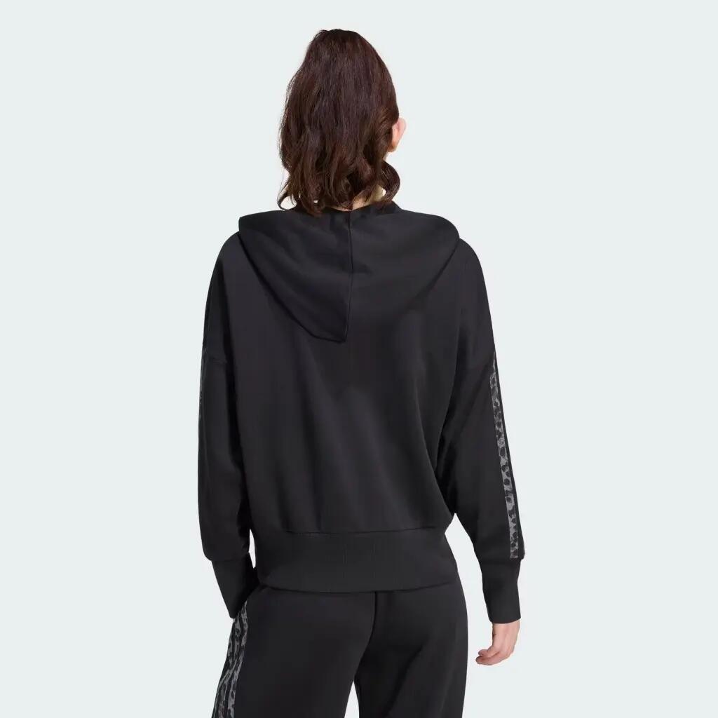 Damska bluza z kapturem zapinana na zamek adidas Essentials 3-Stripes 2/6
