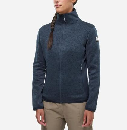 Veste Polaire Randonnée Femme Millet "CHAMONIX KNIT JKT W" Bleu XS
