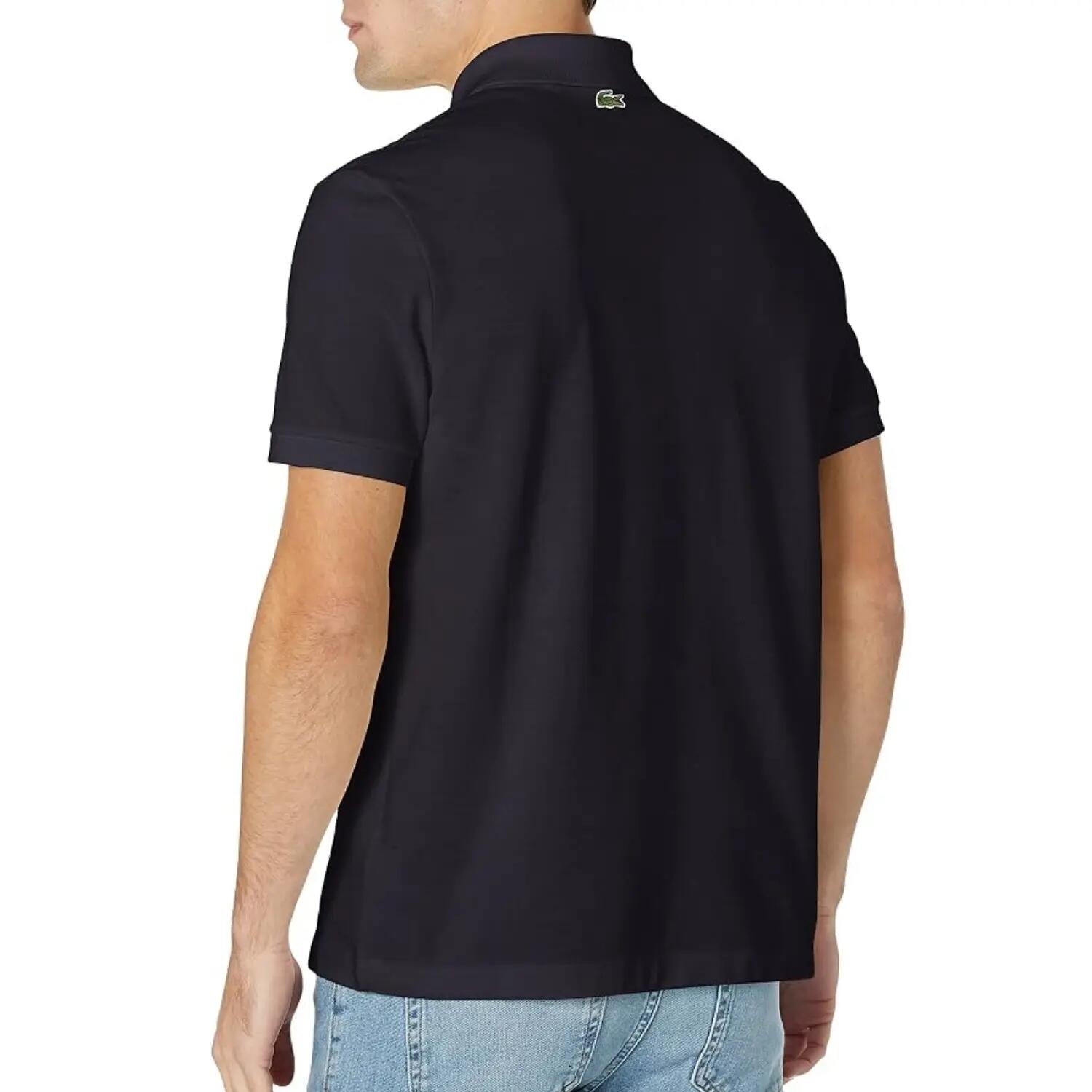 Polo Lacoste da Uomo in Cotone Regular Fit Blu Navy 2/5