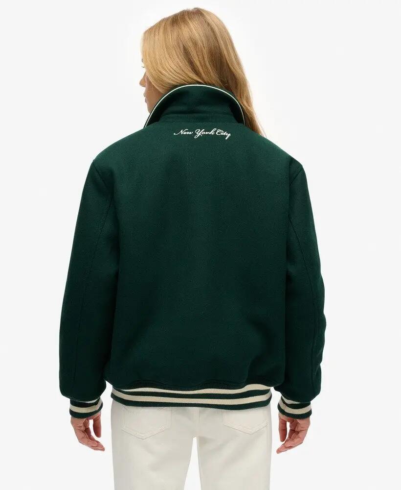 superdry Bomber Country Club z Wełnianej Mieszanki 7/7