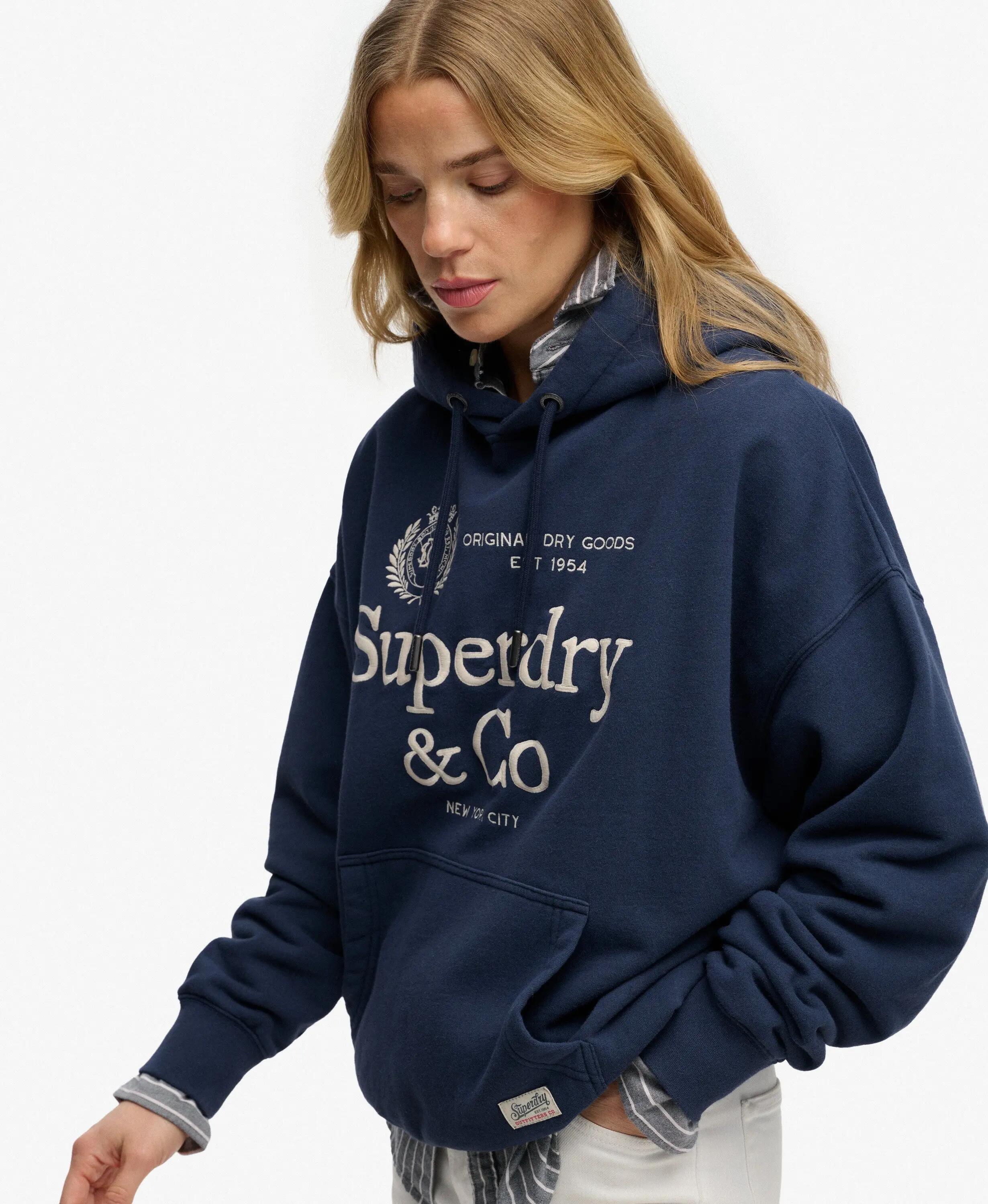 superdry Bluza Luxe Casual haftowana fason relaxed 2/7