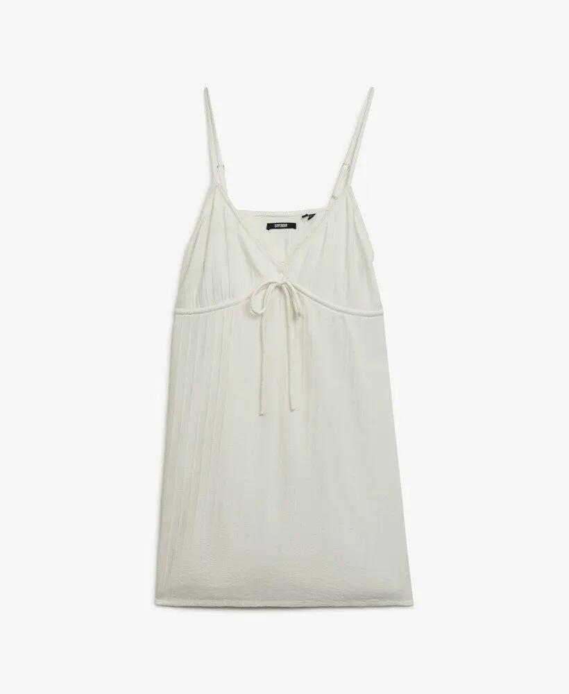 superdry Vestido mini cami em tecido texturado 7/7