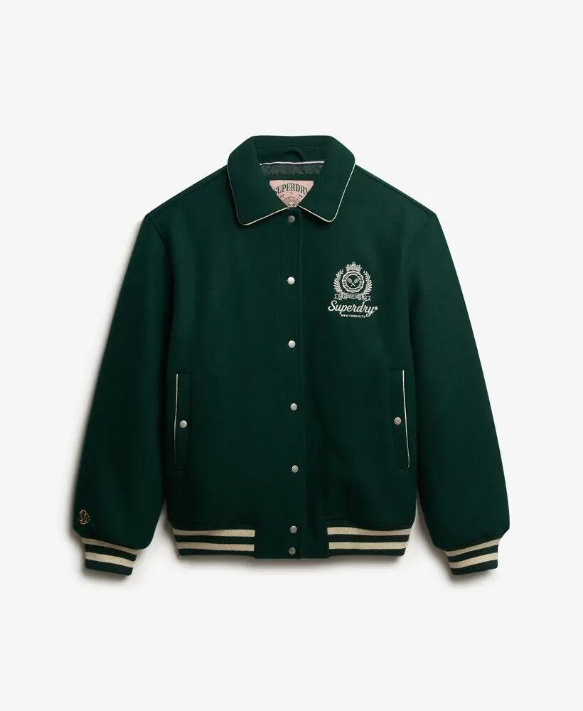 superdry Bomber Country Club z Wełnianej Mieszanki 2/7