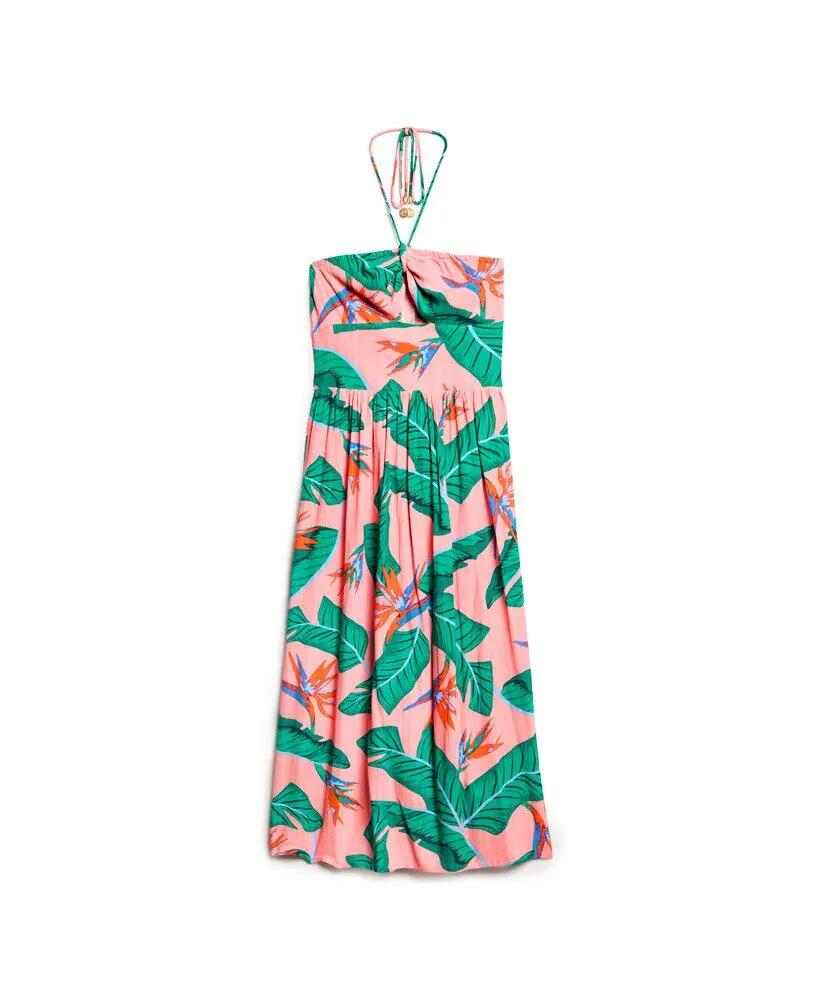 superdry Vestido midi Cut Out em viscose – Slim fit 5/5