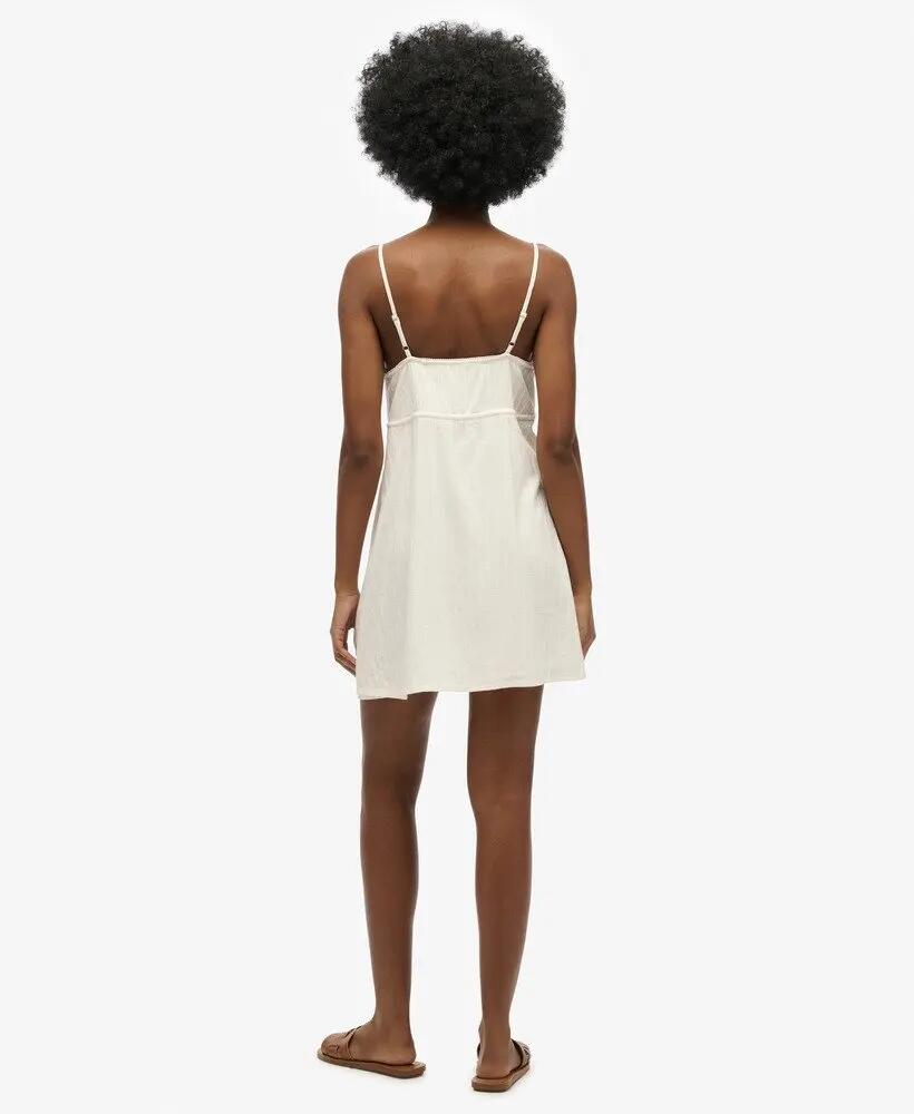 superdry Vestido mini cami em tecido texturado 4/7