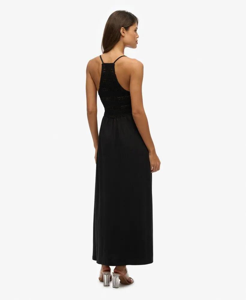 superdry Vestido maxi em jersey com renda - 100% algodão 5/5