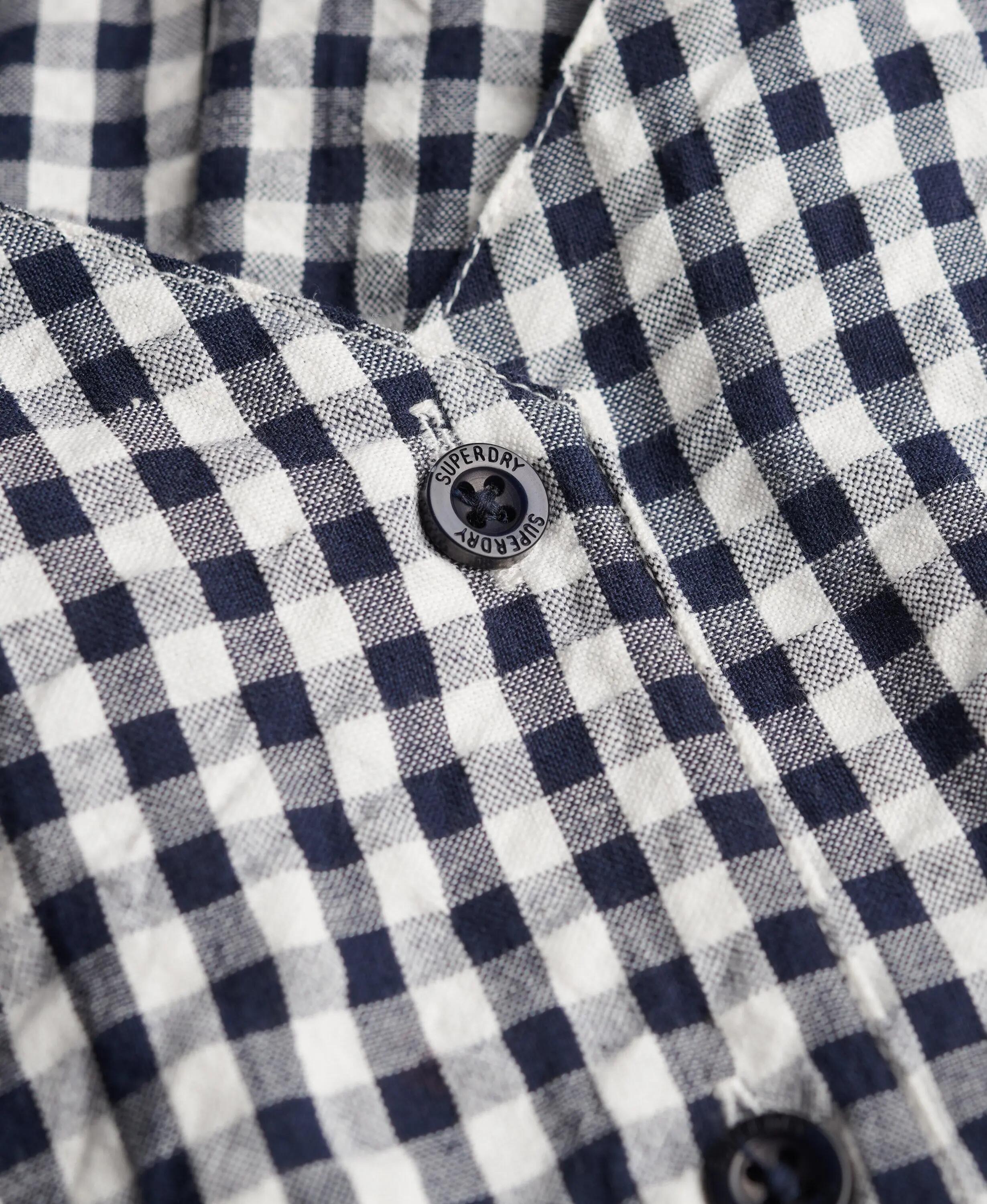 superdry Gingham Cami Playsuit em algodão biológico – Navy Gingham 7/7