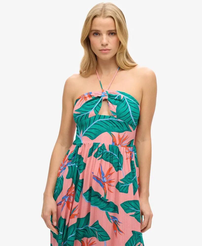 superdry Vestido midi Cut Out em viscose – Slim fit 2/5