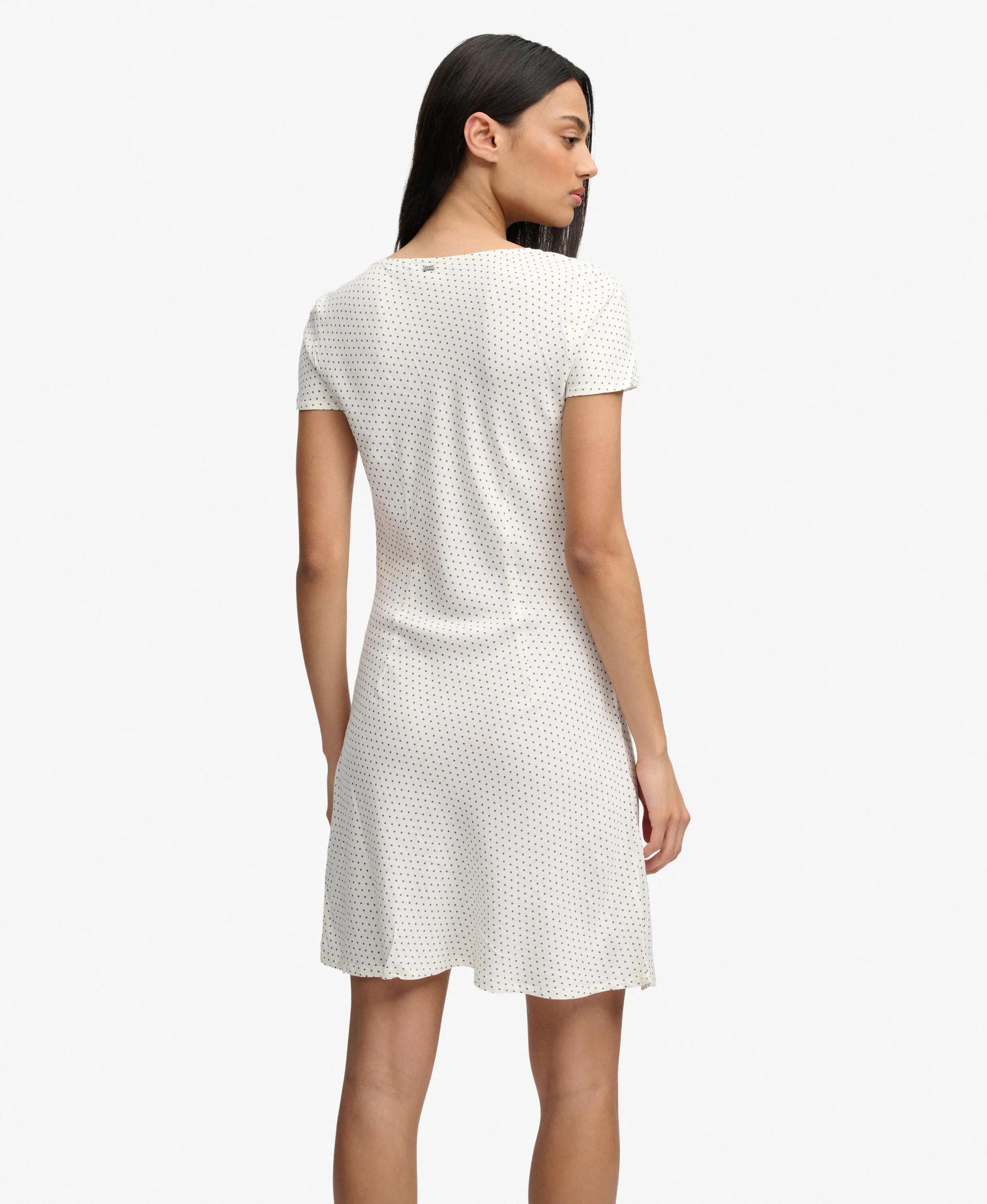 superdry Vestido curto mini às bolinhas com decote sweetheart 5/6