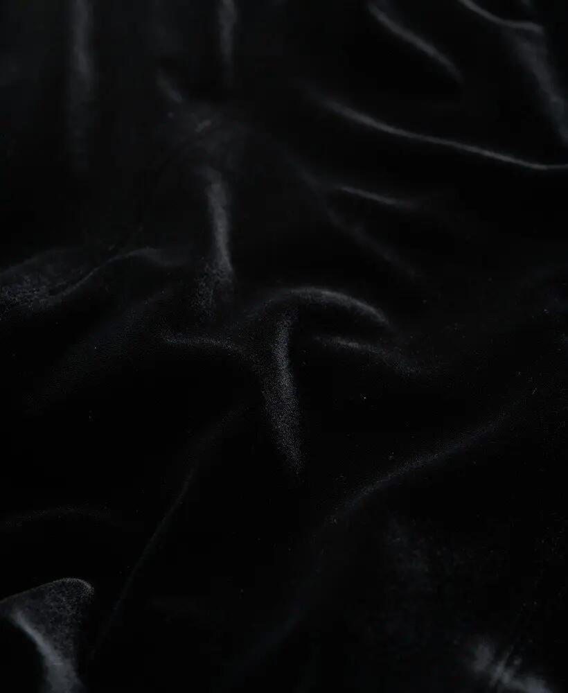 superdry Abito lungo a fascia in velluto nero 7/7