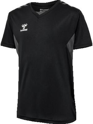 Hummel t-shirt hmlauthentic pl jersey s/s kids polyester zwart – black