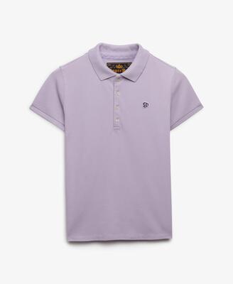Superdry heritage slim fit polo dames — slim fit – parma violet purple
