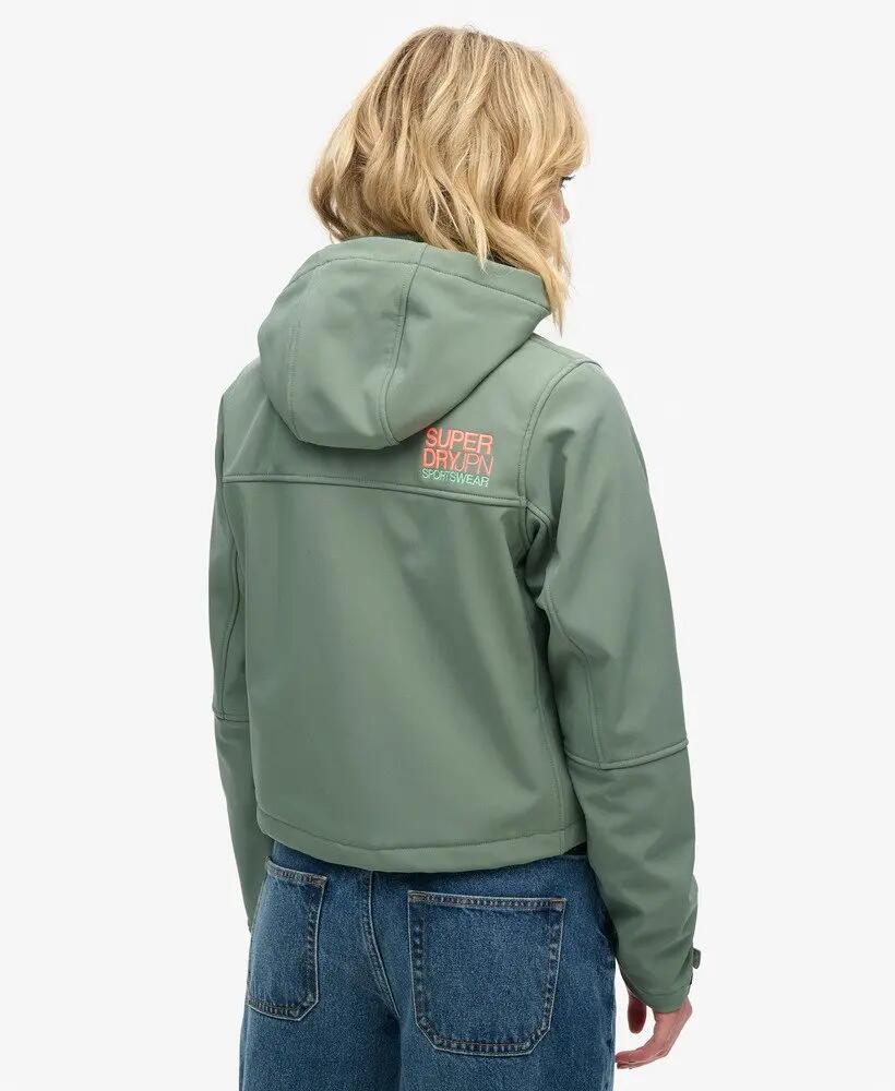 superdry Kurtka Soft Shell Trekker z kapturem – krótki, techniczny krój 5/7