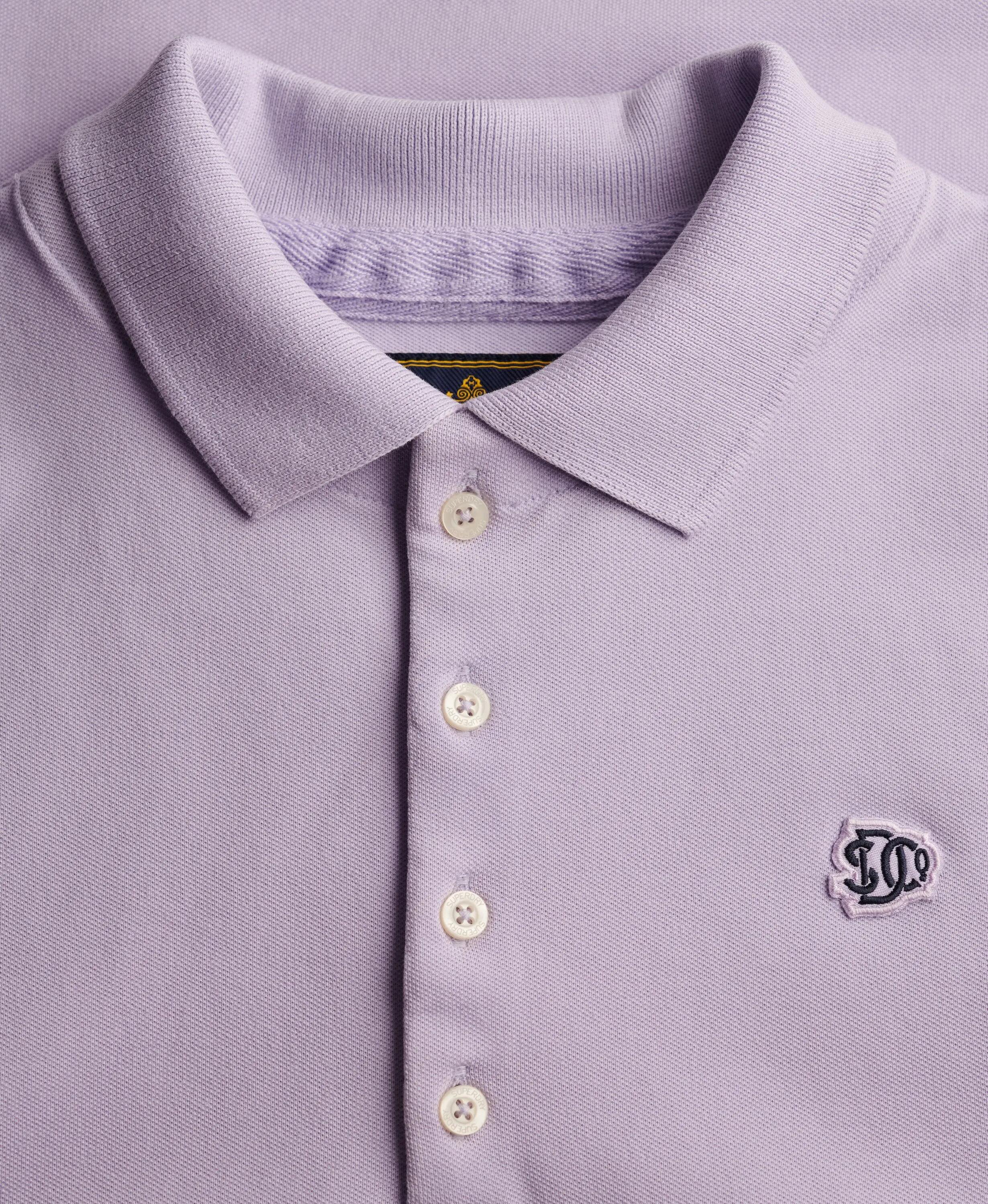 superdry Polo Heritage Slim Fit pour femme – slim, col droit – Parma Violet 7/7