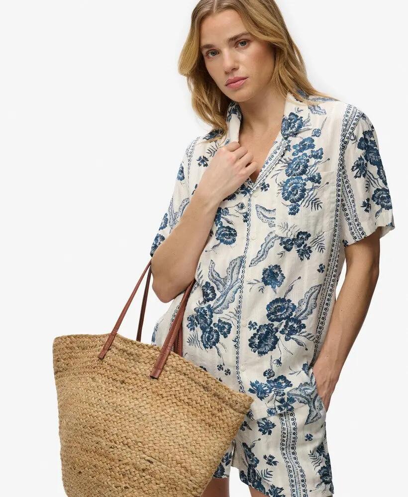 superdry Camisa de manga curta estampada Beach Jeane Floral Cream 2/5