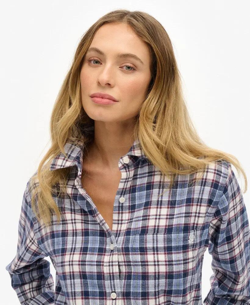 superdry Camicia Boyfriend Flanella a Quadri – Vestibilità Oversized 4/7