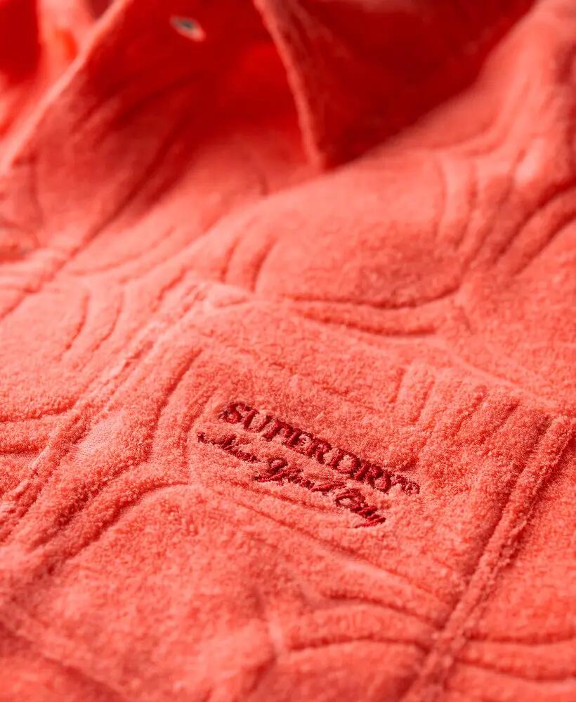 superdry Country Club Towelling Shirt in cotone-poliestere Pastelline Coral 5/7