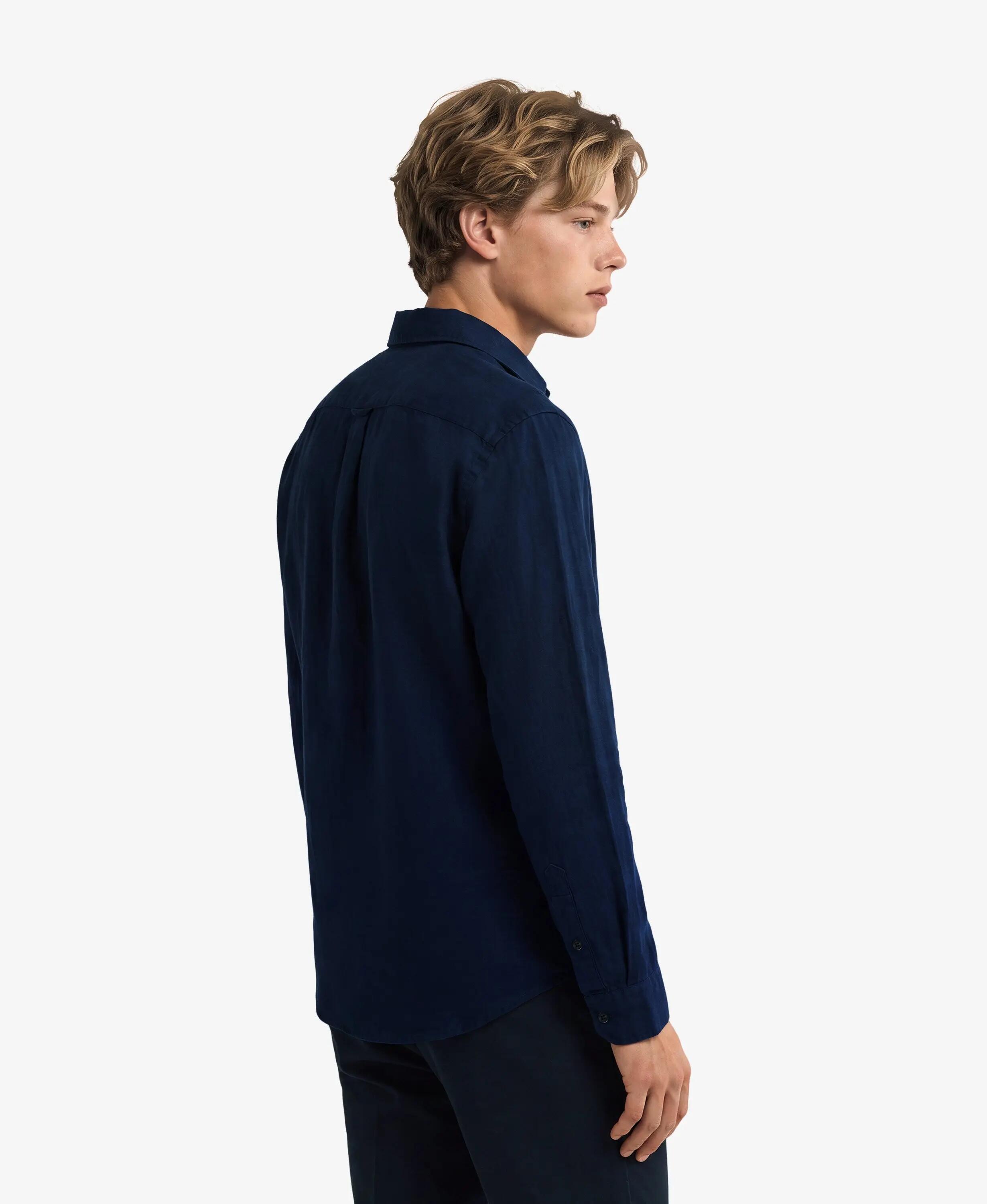 superdry Koszula Riviera lniana z długim rękawem — 100% len, Relaxed Fit – 4/4