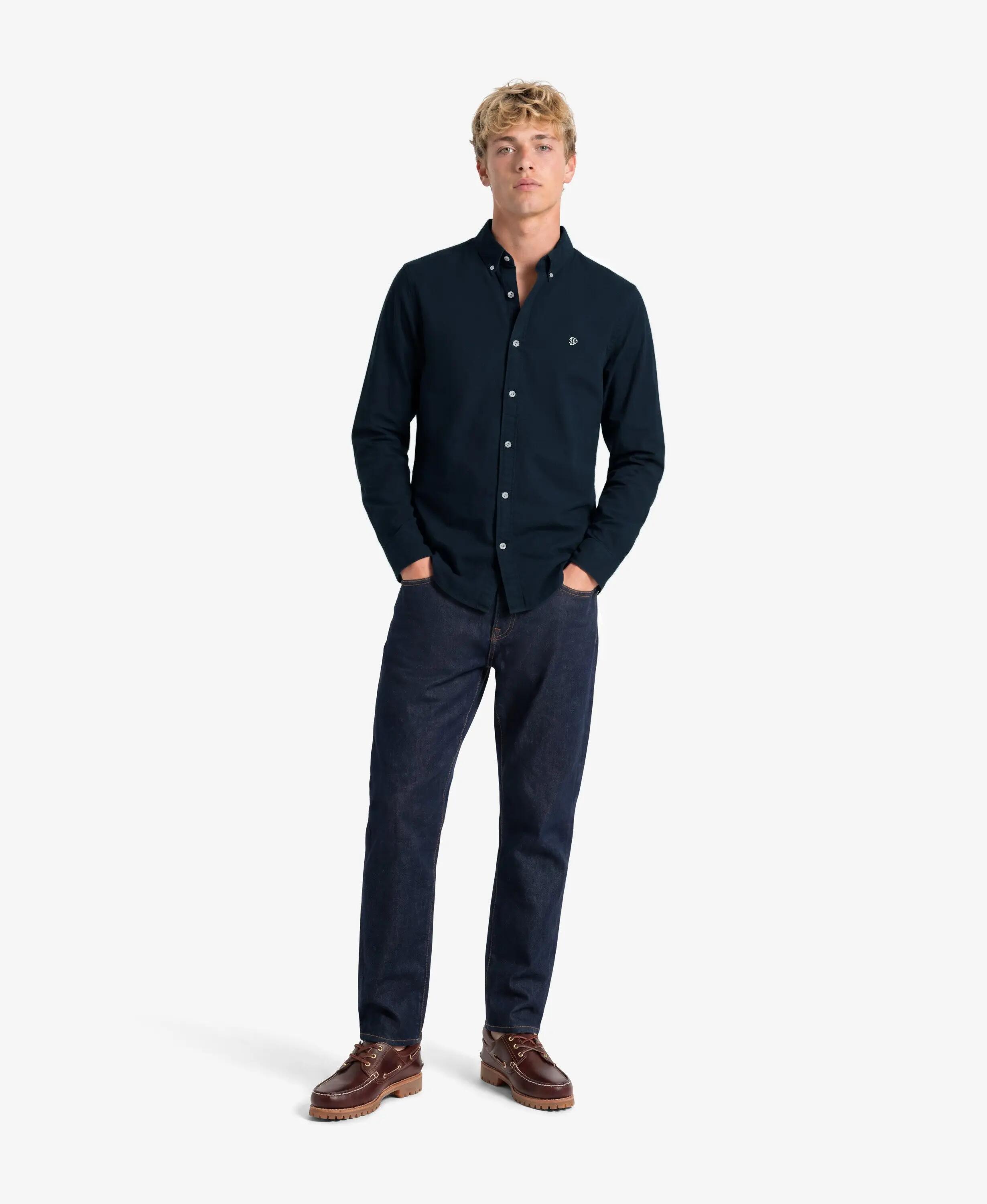 superdry Klasyczna koszula Oxford z długim rękawem z bawełny organicznej 4/6