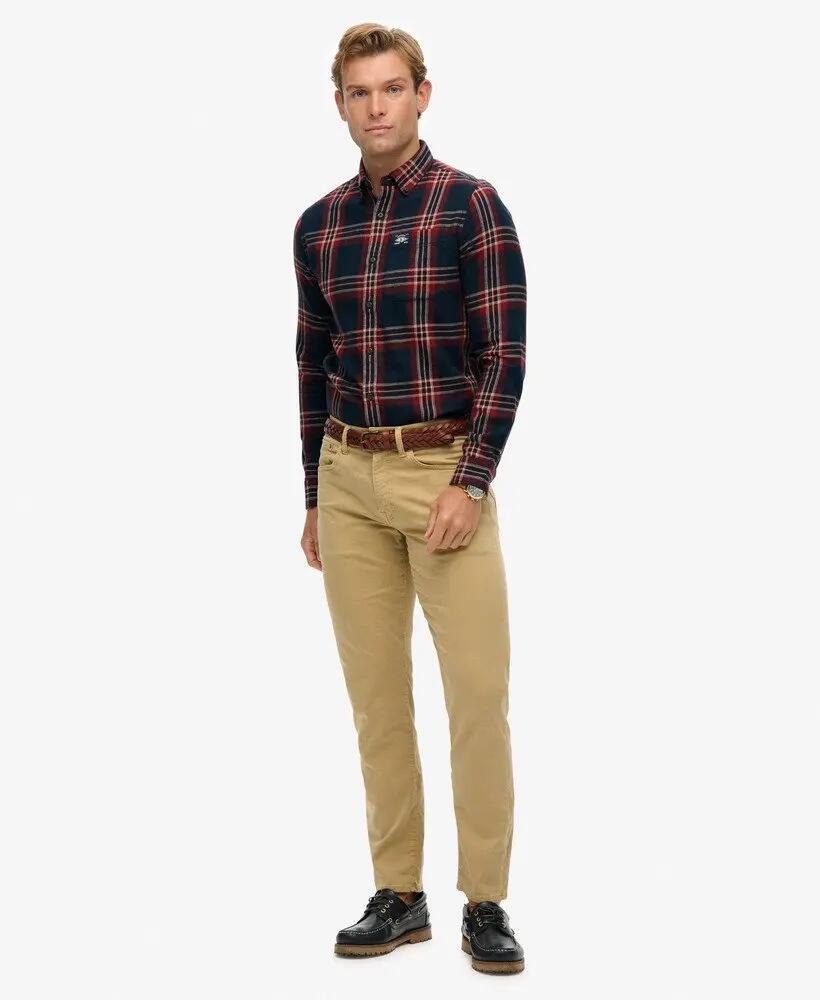 superdry Koszula Lumberjack z długim rękawem 100% bawełna - Michigan Check Navy 3/7
