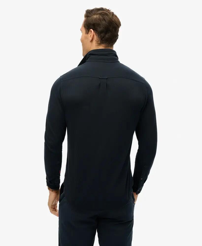 superdry Koszula Vintage Destroy Pique z długim rękawem bawełniana - ECLIPSE 4/6