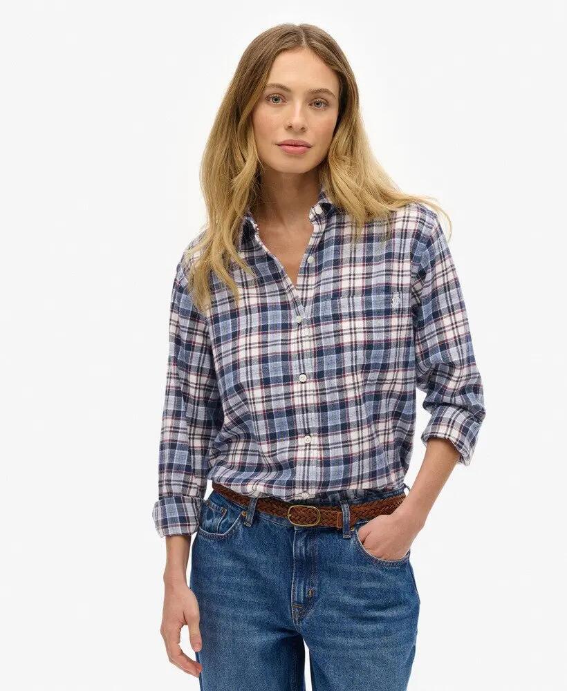 superdry Camicia Boyfriend Flanella a Quadri – Vestibilità Oversized 2/7