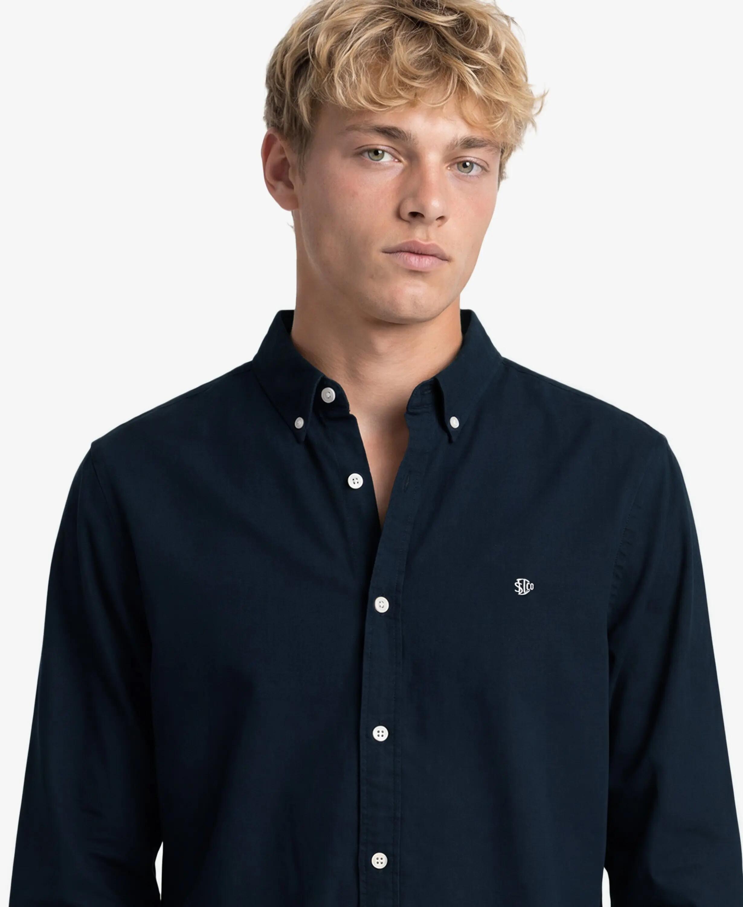 superdry Klasyczna koszula Oxford z długim rękawem z bawełny organicznej 3/6
