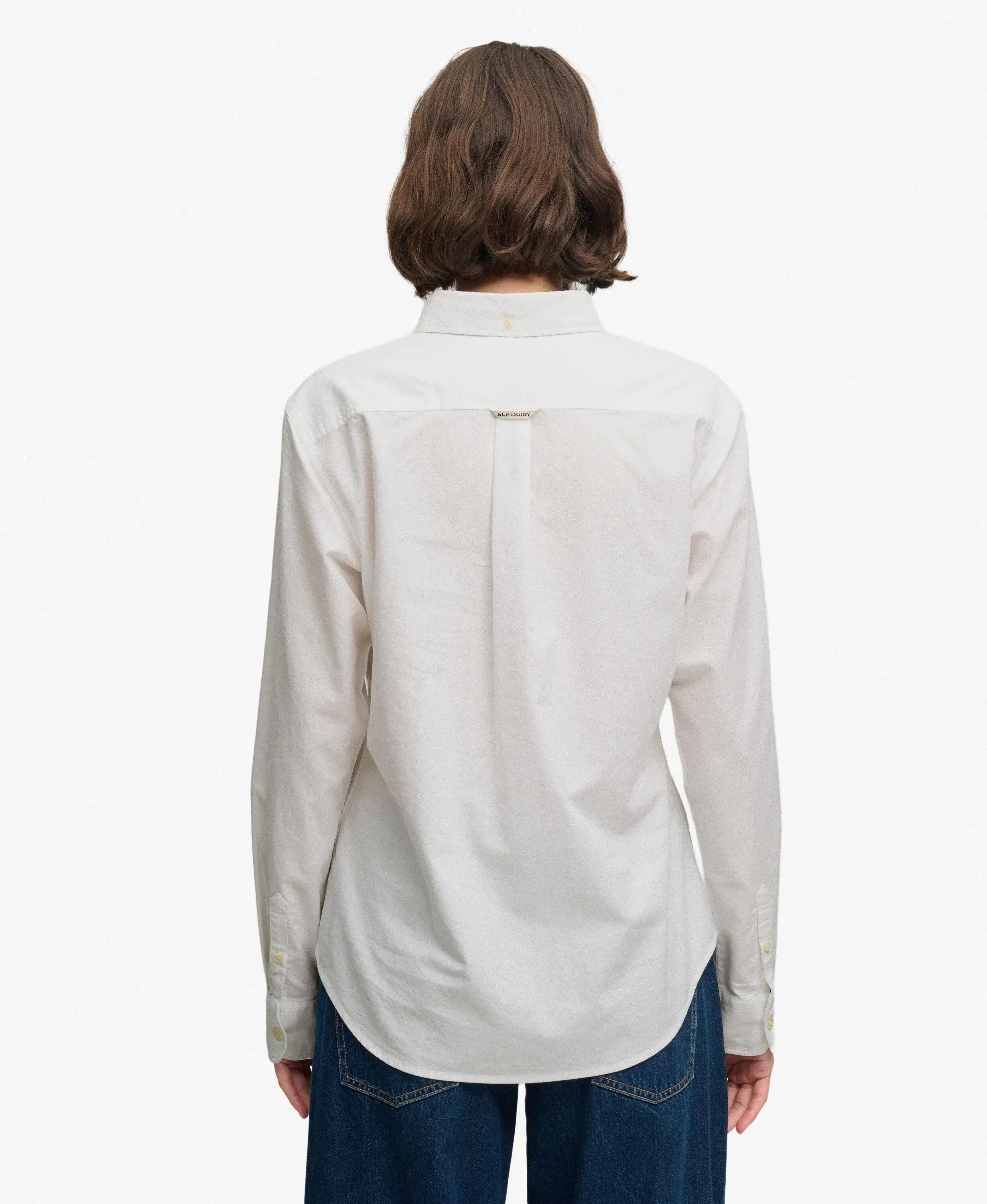 superdry Camicia Slim Oxford a Maniche Lunghe 5/7
