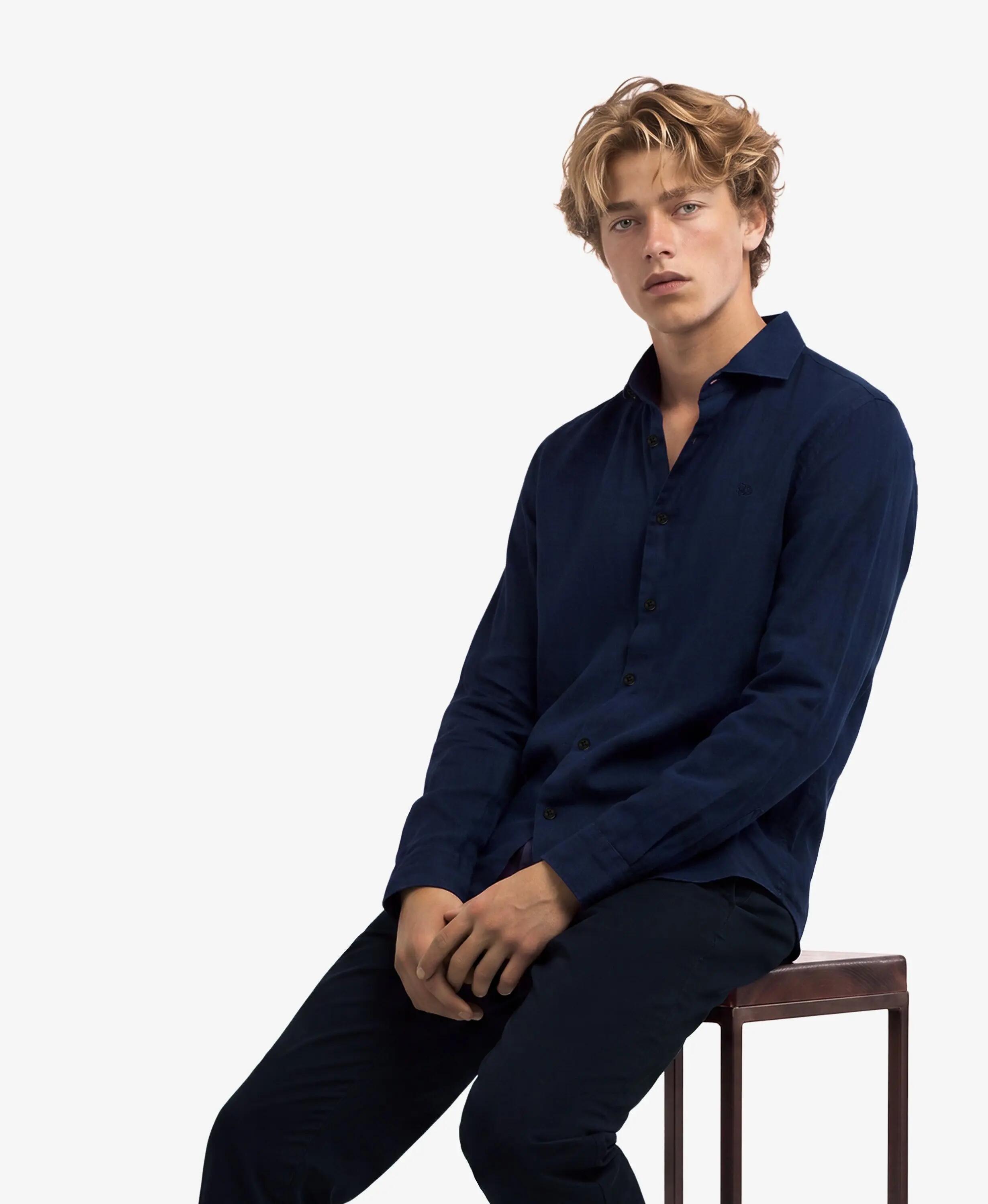 superdry Koszula Riviera lniana z długim rękawem — 100% len, Relaxed Fit – 2/4