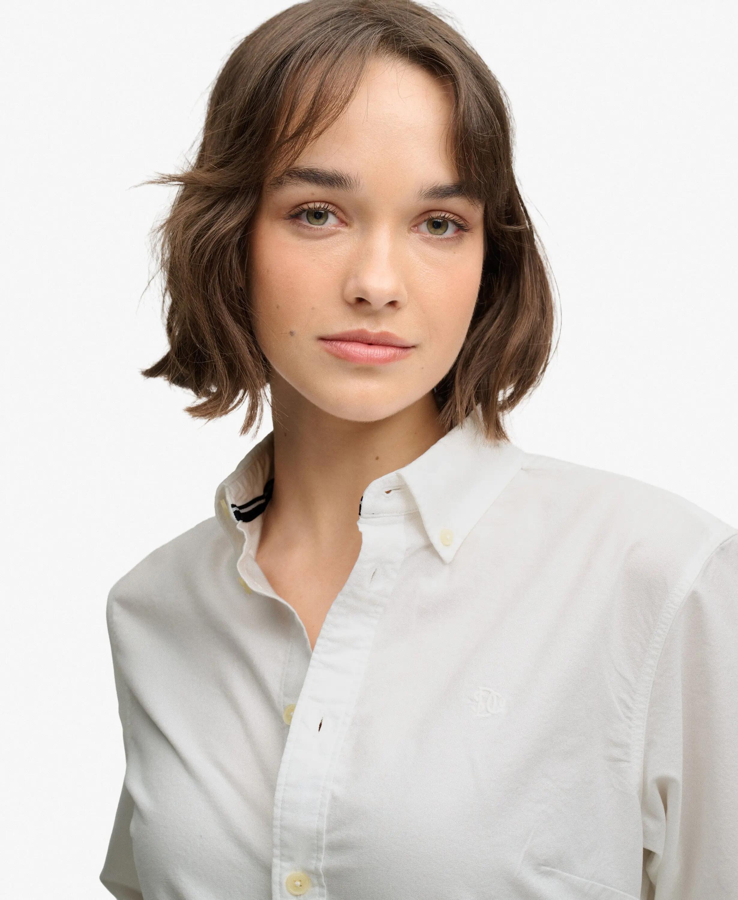 superdry Camicia Slim Oxford a Maniche Lunghe 4/7