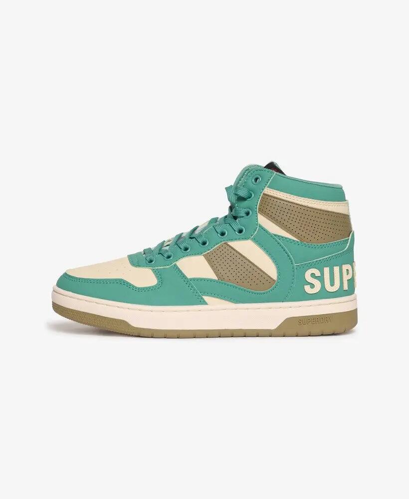 superdry Jump High Top Trainers – sneakers altezza Beryl Green 6/7