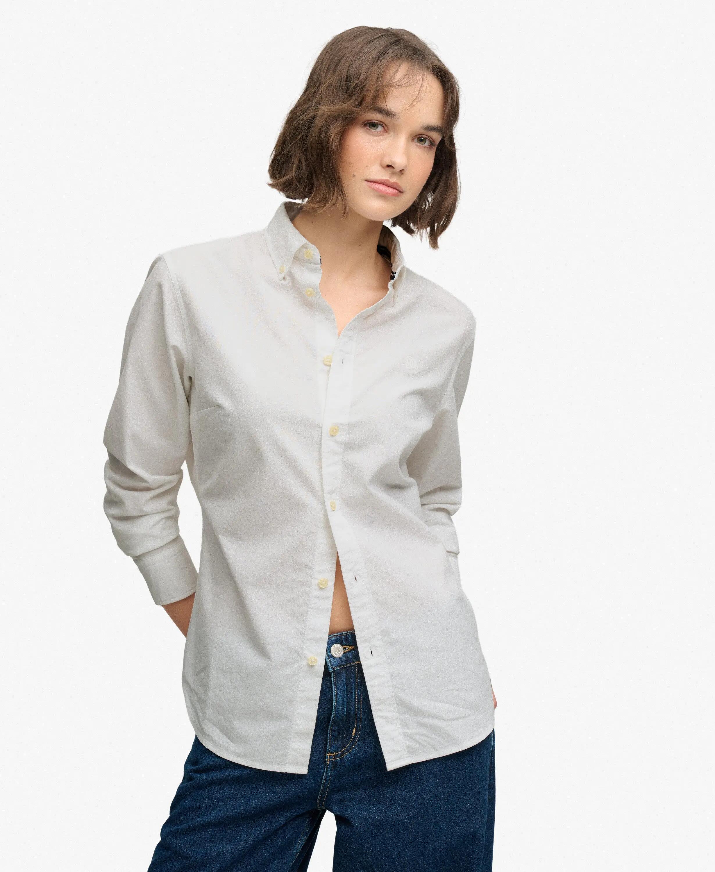 superdry Camicia Slim Oxford a Maniche Lunghe 2/7