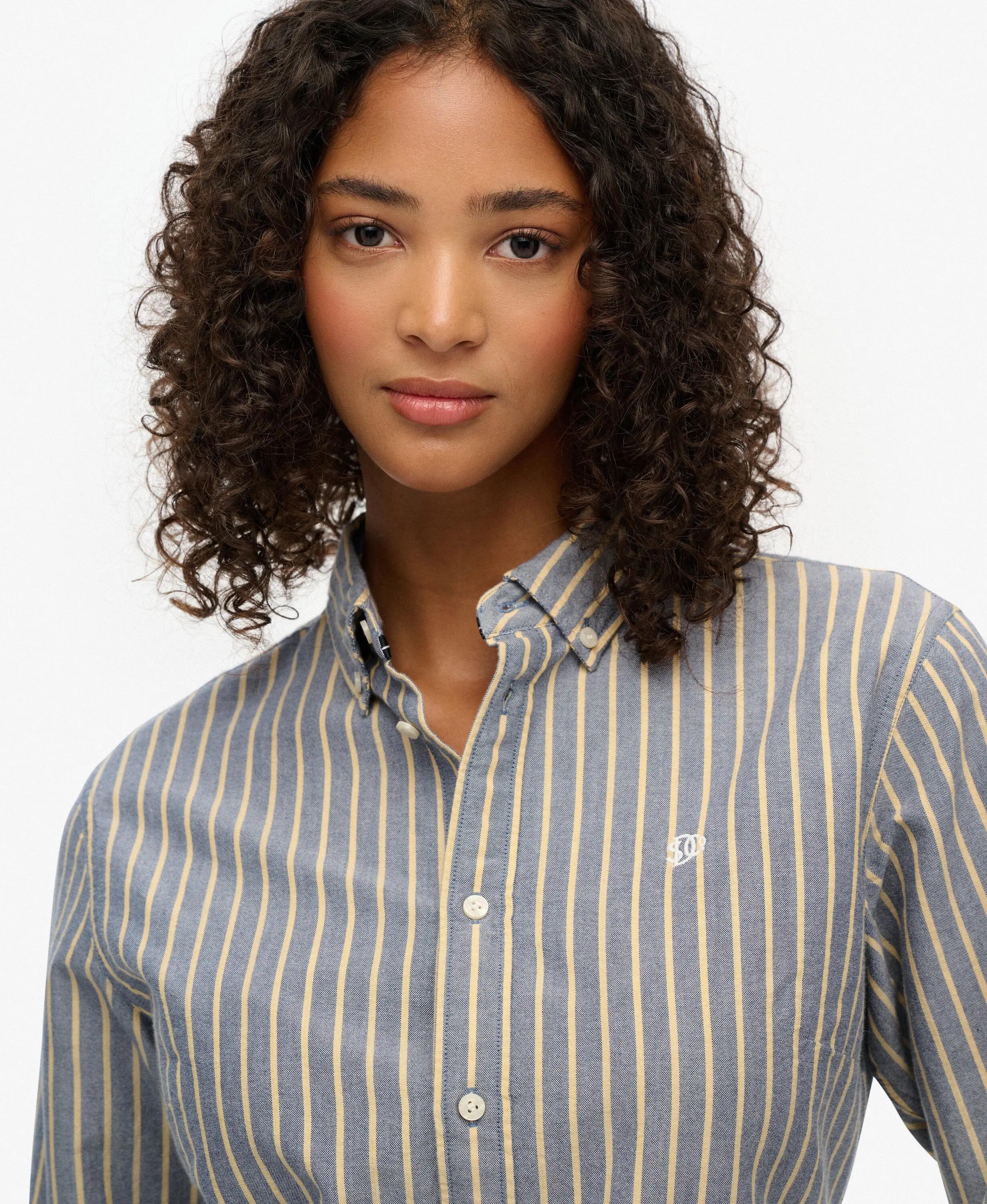 superdry Dopasowana koszula Oxford z długim rękawem 4/7