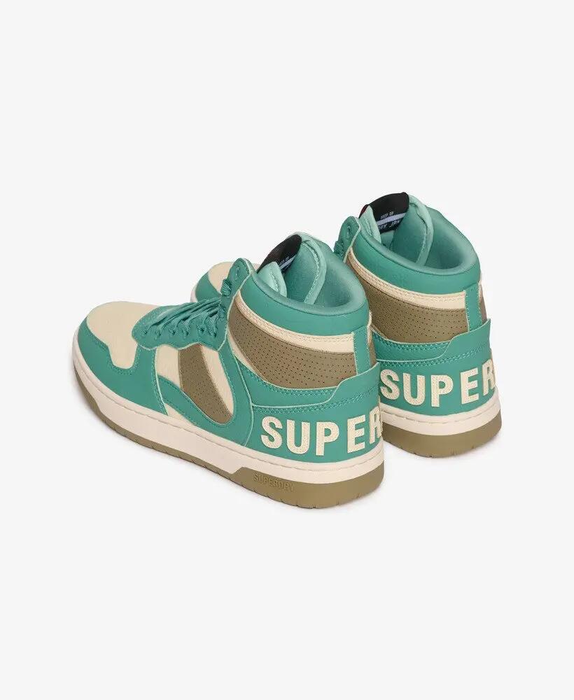 superdry Jump High Top Trainers – sneakers altezza Beryl Green 4/7
